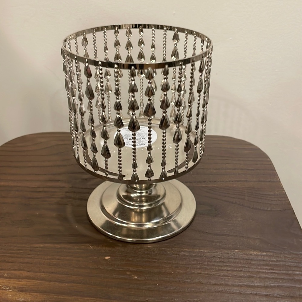 New Bath and Bodyworks candle holder for three wick candles.